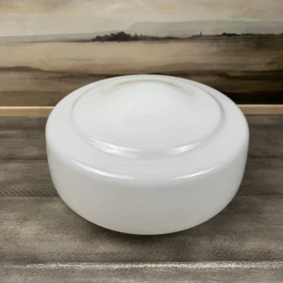 Rejuvenation 12" Opal Eastmoreland Schoolhouse Shade Only 4” Fitter Used Read - Image 1 of 4