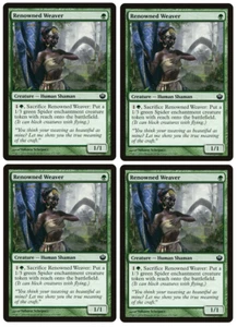 MTG - 4 x Renowned Weaver & 4 x Spider Tokens - Journey into Nyx (JOU) - LP - Picture 1 of 2
