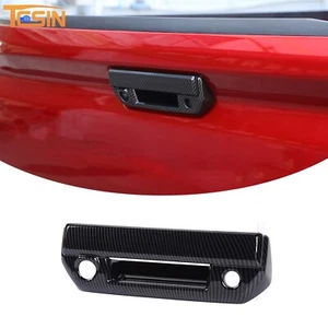 Cubierta de manija de puerta trasera de fibra de carbono para Chevy Colorado Canyon 23+ - Imagen 1 de 11
