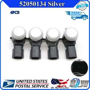4Pcs 52050134 Silver PDC For GM Buick Cadillac Parking Sensor Bumper Aid Backup - Picture 1 of 11