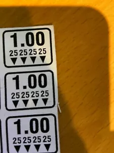 Snack Antares Vending labels Edina Combo Mechanism label sticker $1.00 dollar - Picture 1 of 1