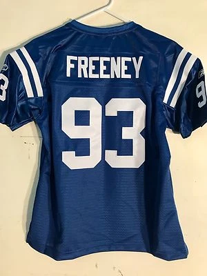 Camiseta para mujer Reebok Premier NFL Indianapolis Colts Dwight Freeney azul talla 2X Foto 1 de 2