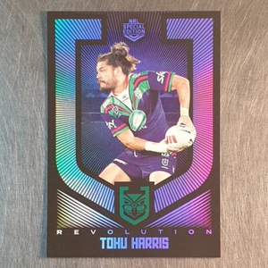 2024 NRL Revolution Warriors Tohu Harris Silver Parallel Card - Bild 1 von 2
