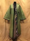 Vintage uzbek silk chapan robe clothes, handmade caftan, embroidered kaftan