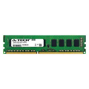 4GB DDR3 PC3-10600E ECC UDIMM (HP 595102-001 Equivalent) Server Memory RAM - Picture 1 of 2