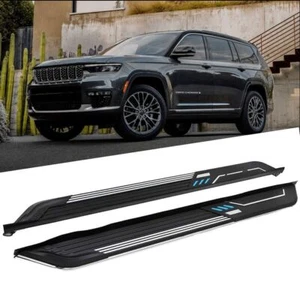 Fixed Running Board Fits For Grand Cherokee L 2021-2023 Side Step Nerf Bar Stair - Picture 1 of 10