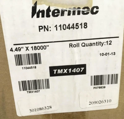Intermec ThermaMAX TMX1407 Thermal Labels 4.5" 18 ROLLS 11044518 ✅❤️️✅❤️️ NEW - Image 1 of 4