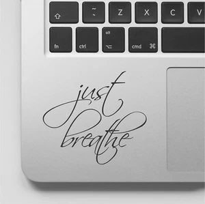 Wall Stickers custom just breathe yoga decal new for laptop car macbook - Picture 1 of 2