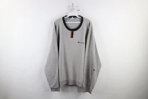 Vintage 90s Champion Mens XL Thrashed Spell Out Crewneck Sweatshirt Heather Gray - Picture 1 of 17