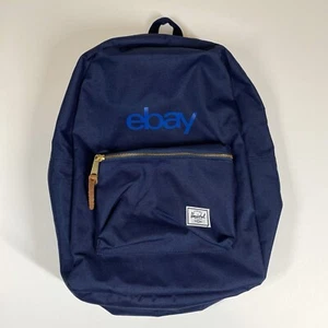 Herschel Ebay Branded Merch Swag Backpack Blue Laptop Reseller College 19x14x6 - Picture 1 of 16