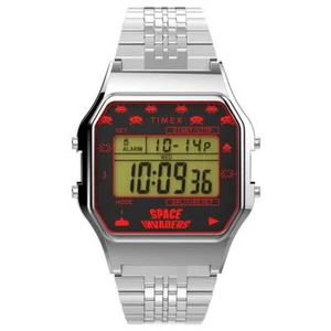 Timex T80 x Space Invade Limited Edition Silver Watch TW2V30000 RRP $179 - Picture 1 of 8