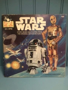Vintage Star Wars letto lungo libro e disco - Foto 1 di 4