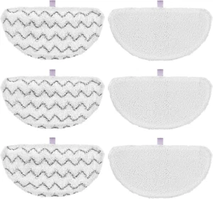 6 Pack 1940 for Bissell Steam Mop Pads for Bissell Powerfresh Steam Mop 1806 154 - Picture 1 of 12