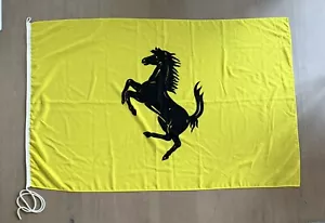 FERRARI FLAG VINTAGE Large Yellow 59” X 38” - Bild 1 von 2