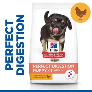 Hills Science Plan Perfect Digestion Medium Puppy Dry Dog Food (2.5Kg, 14Kg) - Picture 1 of 7