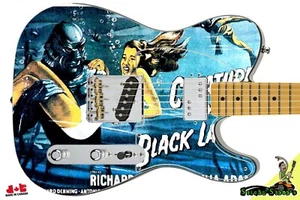 Guitar Skin Axe Wrap Re-skin Electric Bass Reface Creature from Black Lagoon 217 - Picture 1 of 16