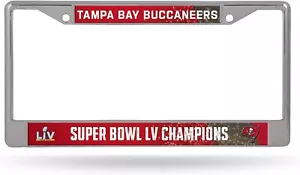 NEW RICO SUPER BOWL LV Champions TAMPA BAY BUCCANEERS License Plate Frame Brady - Picture 1 of 6