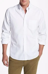 Camicia Oxford Gant Rugger bianca lavata nuova con etichette autentica taglia small $125 - Foto 1 di 11