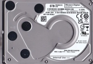 WD60NDZW-11C8XS1 s/n:WX82D2 MAI/2024 Thaïlande 6 To USB 3.0 2.5" WESTERN DIGITAL - Photo 1/5