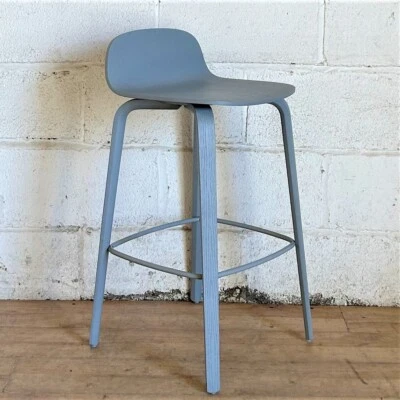 MUUTO Visu Counter Stool Grey Danish Wood Denmark dining side bistro - Image 1 of 4