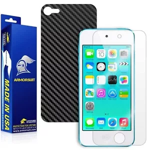 ArmorSuit MilitaryShield Apple iPod Touch 6G Screen Protector + Black Carbon USA - Picture 1 of 6