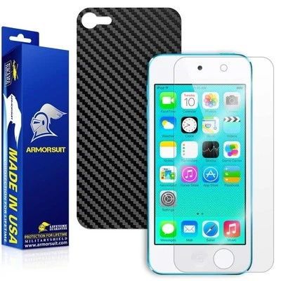 ArmorSuit MilitaryShield Apple iPod Touch 6G Screen Protector + Black Carbon USA - Image 1 of 4