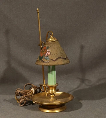 20th Century Beautiful Tiffany Furnaces Inc. Candlestick Style Lamp - Image 1 of 4
