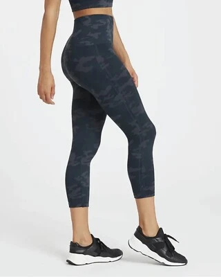 Leggings Spanx para mujer grandes mírame ahora sin costuras negros camuflados FL3515 nuevos con etiquetas Foto 1 de 4