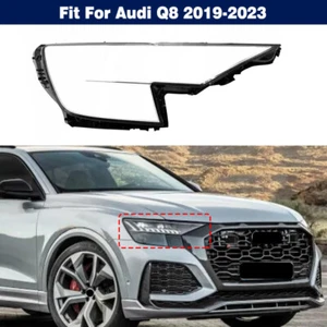 Right Headlamp Headlight Lens Cover Shell+Sealant Glue For Audi Q8 2019-2023 - Picture 1 of 8