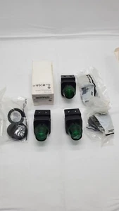 Allen Badley Pilot Light, Green, 12-130V AC/DC, LED, Type 4X 800H-QRH2G Lot (4) - Picture 1 of 9