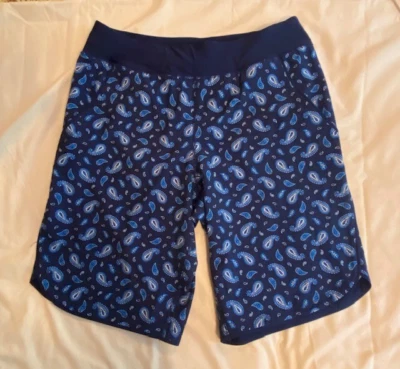 Pantalones Cortos de Natación Lands End Azul Marino Cachemira Forrados Secado Rápido 10" Entrepierna Para Mujer Talla 10 Foto 1 de 4
