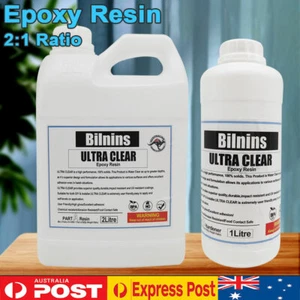 EPOXY RESIN ULTRA CLEAR PREMIUM Casting Coating 2:1 Art River Table Art DIY Kit - Picture 1 of 19