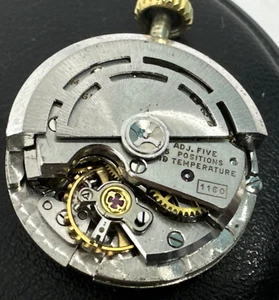 Rolex 1160 movimento completo funzionante con corona originale vintage - Imagen 1 de 5