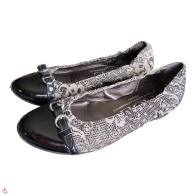 AGL Ballet Flats Shoes Floral Velvet Patent Leather - Image 1 of 4
