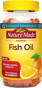 Nature Made Fish Oil Gummies, Omega 3 Fish Oil Supplements, Healthy Heart Suppor - Picture 1 of 12