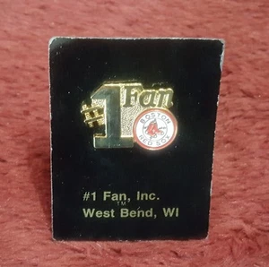 MLB Boston Red Sox Collector Pin ~ #1 Fan ~ Baseball ~ 1988 Vintage - Picture 1 of 3
