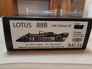 Lotus 88 1981 British GP Model Factory Hiro 1:20 - Foto 1 di 2
