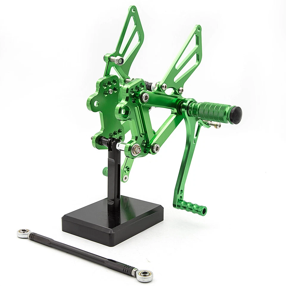 Juego de estriberas traseras para motocicleta Kawasaki CNC ZX9R 1999-2001 2002 2003 Foto 1 de 4