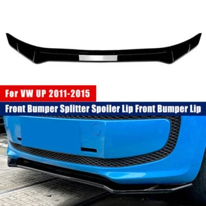 Für VW UP! 11-2015 Front Stoßstange Flaps Spoiler Splitter Frontschaufel Schwarz - Bild 1 von 12