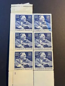 6 Estados Unidos 1950 Franklin D Roosevelt 20c 1882-1982 - Imagen 1 de 2