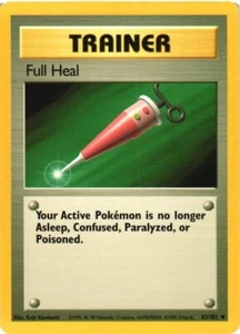Full Heal Trainer 82/102 Base Set Uncommon 1999 Pokémon Game Card WOTC - Picture 1 of 2