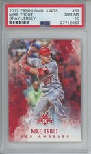 2017 PANINI DIAMOND KINGS Mike Trout Gray Jersey #67 PSA 10 Gem Mint