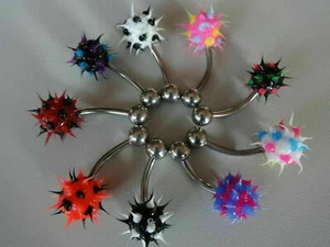 1 Kouch Silicone Soft Caoutchouc Rubber Piercing Nombril Kooshball - Photo 1/19