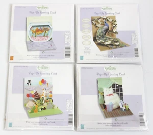 4pcs Up With Paper Pop-Up Treasures Greeting & Birthday Cards - Picture 1 of 18