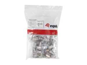 Cat.6A 500Mhz RJ45 Netzwerkstecker mit Tülle/Montagekamm Beutel 100Stck / Equip® - Bild 1 von 4