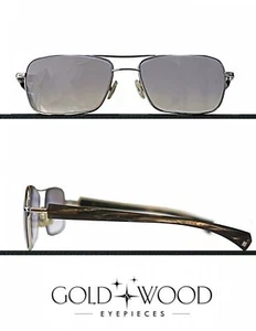 Vintage G&W PARIS GOLD & WOOD Silver Rimmed Horn Eyeglasses Sunglasses RARE - Picture 1 of 15