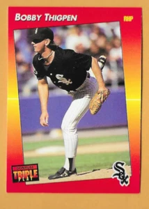 BOBBY THIGPEN CHICAGO WHITE SOX #32 - DONRUSS TRIPLE PLAY NM-MT 1992 - Picture 1 of 2