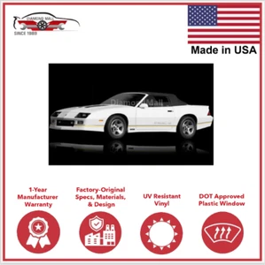 Fits Cheverolet Camaro Firebird Z28 90-93 Convertible Top Plastic Window VInyl - Picture 1 of 2