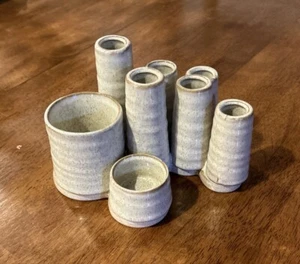 Unique Benagil Hand Made Pottery Cluster Vase 5.75 Inch X 7.25 Inch X 5.75 Inch - Picture 1 of 4