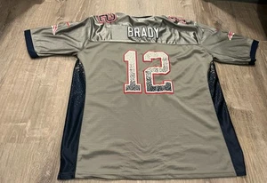 New England Patriots TOM BRADY On Field Nike Salute to Service NFL Jersey 56 - Picture 1 of 5